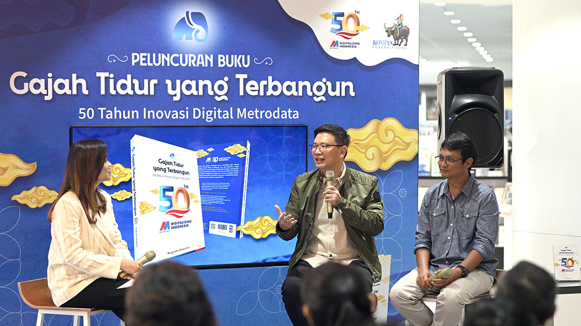 Rayakan 50 Tahun, Metrodata Luncurkan Buku Gajah Tidur yang Terbangun
