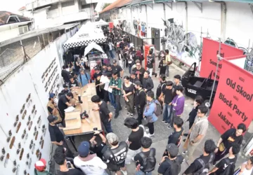 Keramaian di Vans Old Skool Block Party